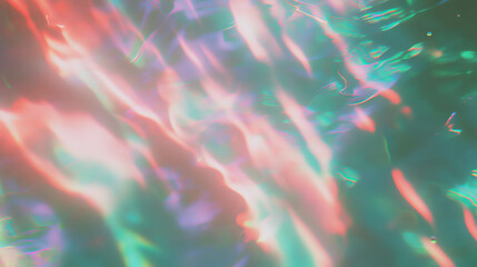 Naklejka premium Ethereal blurred underwater scene with light reflections for creative background use