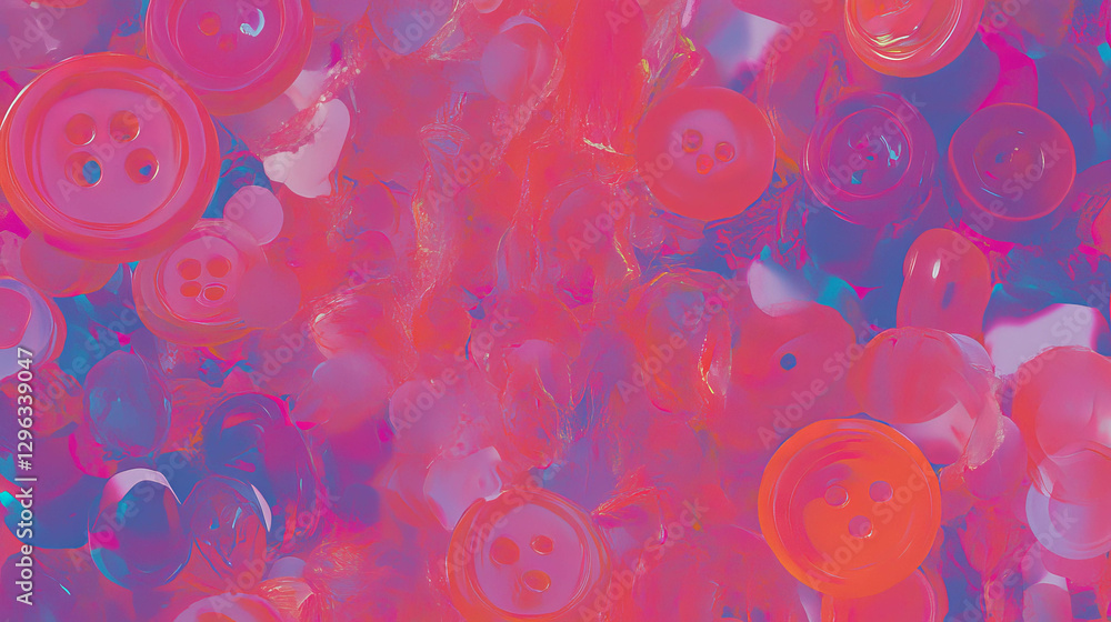 Poster Vivid colorful button texture background for creative design projects