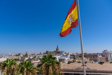 Seville, Spain - August 01, 2024: Sevilla Cathedral (Catedral de Santa Maria de la Sede), Gothic...