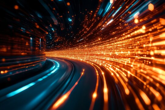 Data Driven Decisions: A Year of Progress - Visualizing a year's worth of data, progress, insights, and future potential. Symbolizing innovation, technology, growth