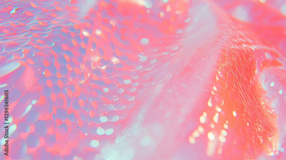 Poster vibrant bubble wrap texture background with iridescent effect for creative design