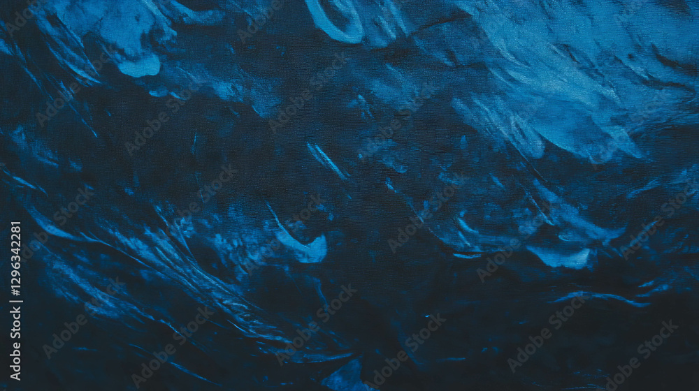 Poster abstract blue canvas texture with coarse fibers for artistic design