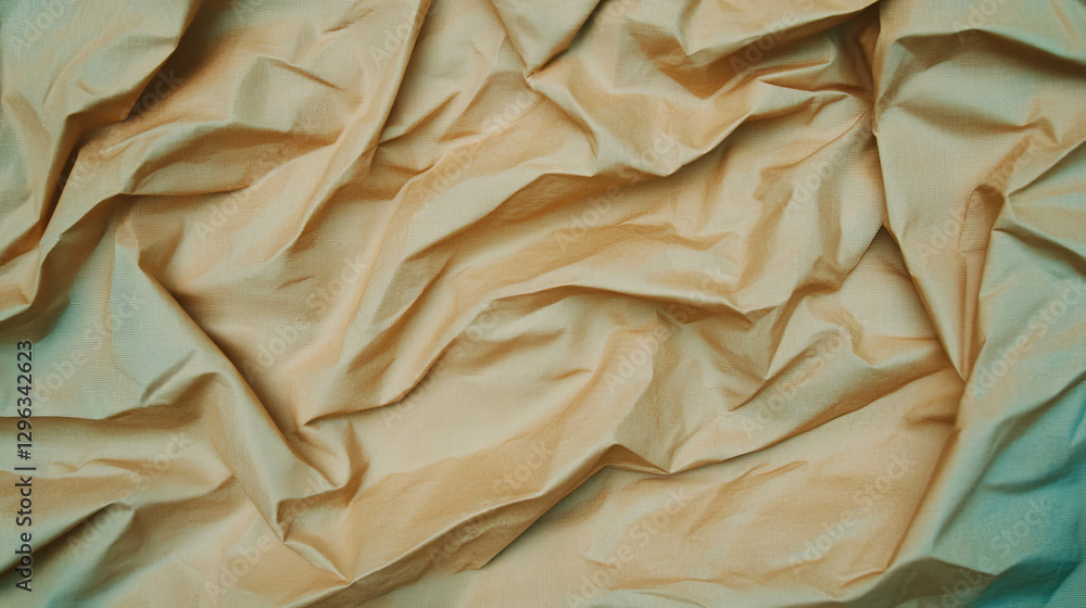 Poster Textured canvas background with folded corners for artistic design projects
