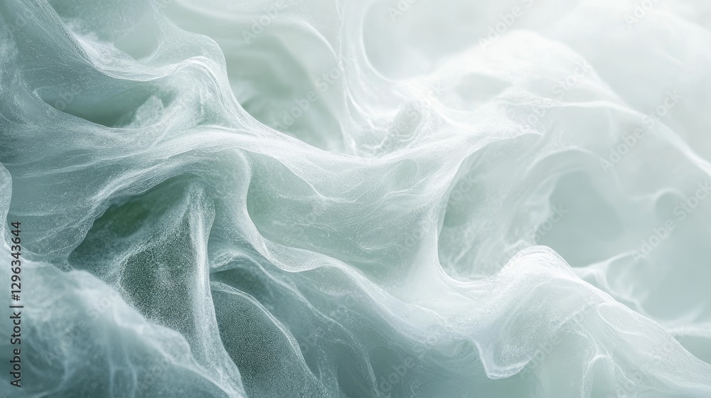 Poster soft flowing fabric creating a dreamy and abstract composition in the image