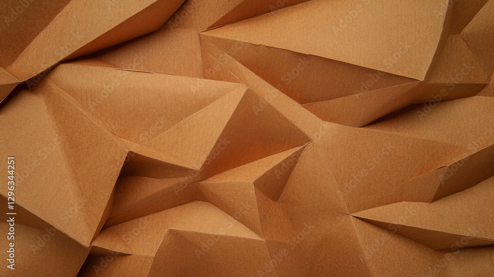 Leinwandbilder geometric cardboard cutout patterns for architecture and design concepts