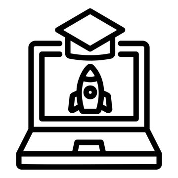 elerning Line Icon