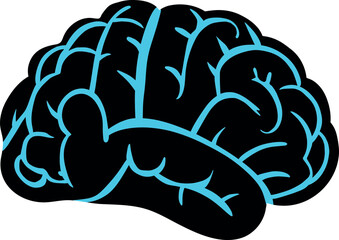 A detailed illustration of the human brain, symbolizing intelligence, creativity, and neural activity. Perfect for educational, medical, and scientific content related to cognition and mental processe