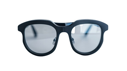 Fototapeta premium Modern smart glasses isolated on transparent background reflecting bright light