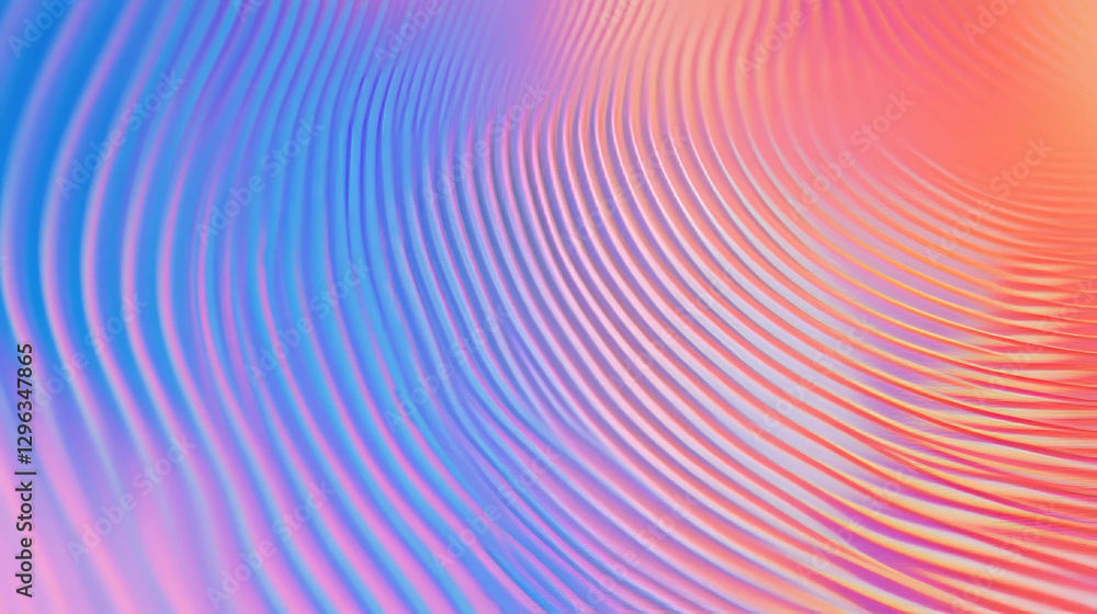 Aufkleber vibrant background with concentric circles and gradient colors