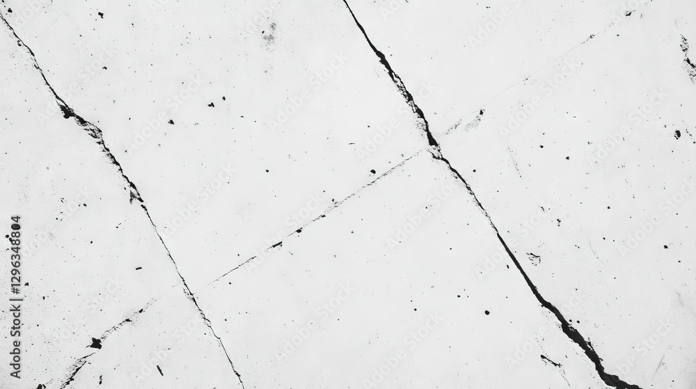 Poster cracked concrete texture with exposed rebar for architectural design