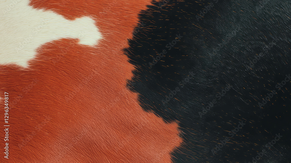 Aufkleber natural cowhide texture background with unique patterns for design and decoration