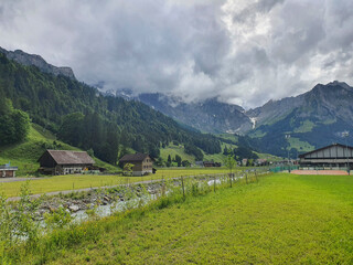 Engelberg village in Switzerland