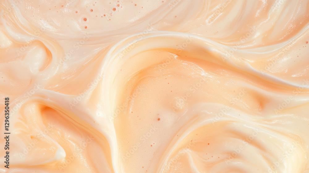 Poster creamy beige foam texture background for design and print