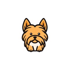 Adorable Puppy Line Art: A charming, minimalist logo design featuring a cute, friendly dog. Perfect for pet-related businesses!