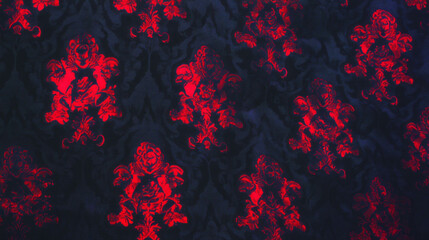 Elegant damask wallpaper texture design for interior decor and luxury themes