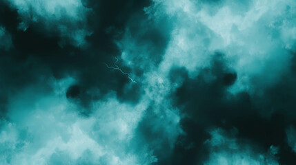 Electrifying stormy night sky with striking lightning and dark clouds