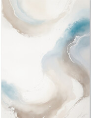 Obraz premium splashes - abstract light blue waves background - Generative AI