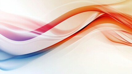 Obraz premium Abstract colorful waves, flowing design, light background, website banner