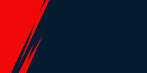 Abstract blue banner design vector, dynamic sporty horizontal background template for media promotion or web banner