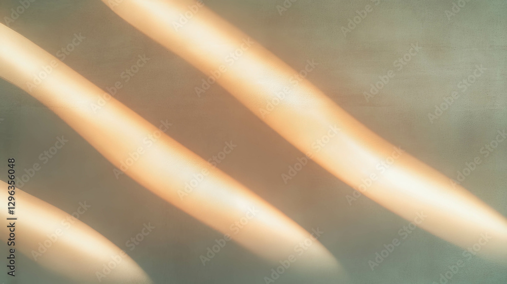 Poster Abstract background with soft curved lines and minimalistic design elements