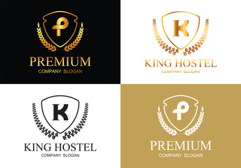 Sophisticated Laurel Wreath Logo for High-End Fashion, Jewelry