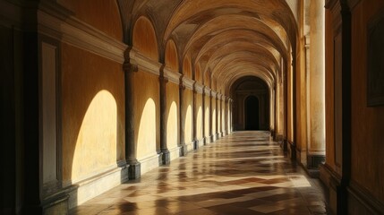 Sunlit Arches: A Tranquil Passage Through Time