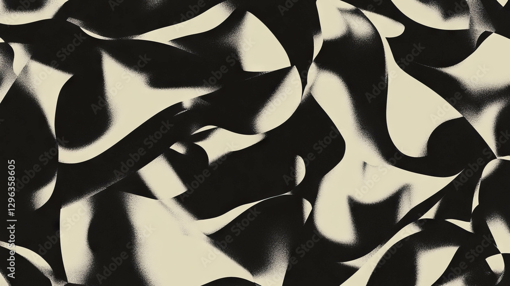 Poster Abstract background of distorted geometric shapes and warped patterns for modern design