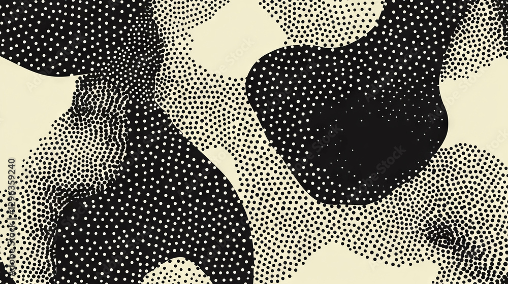 Aufkleber Abstract pattern with dotted and dashed lines for graphic design and decor