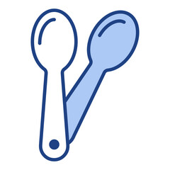 Spoon Blue Icon