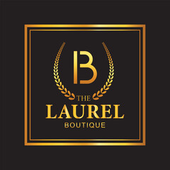 Traditional Laurel Wreath Logo Design with Heraldic Elements for Timeless Appeal