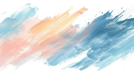 Colorful brush strokes creating an abstract background with transparent checkered pattern