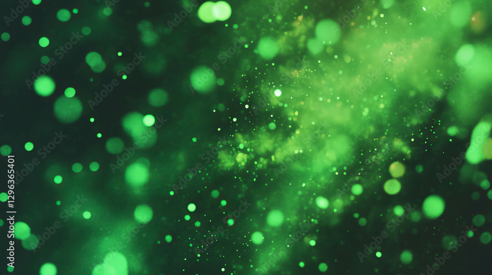 Poster enchanting glowing green moss with soft texture for nature backgrounds
