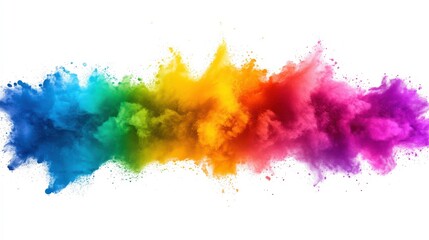Colorful Brush Strokes Creating Creativity on Canvas