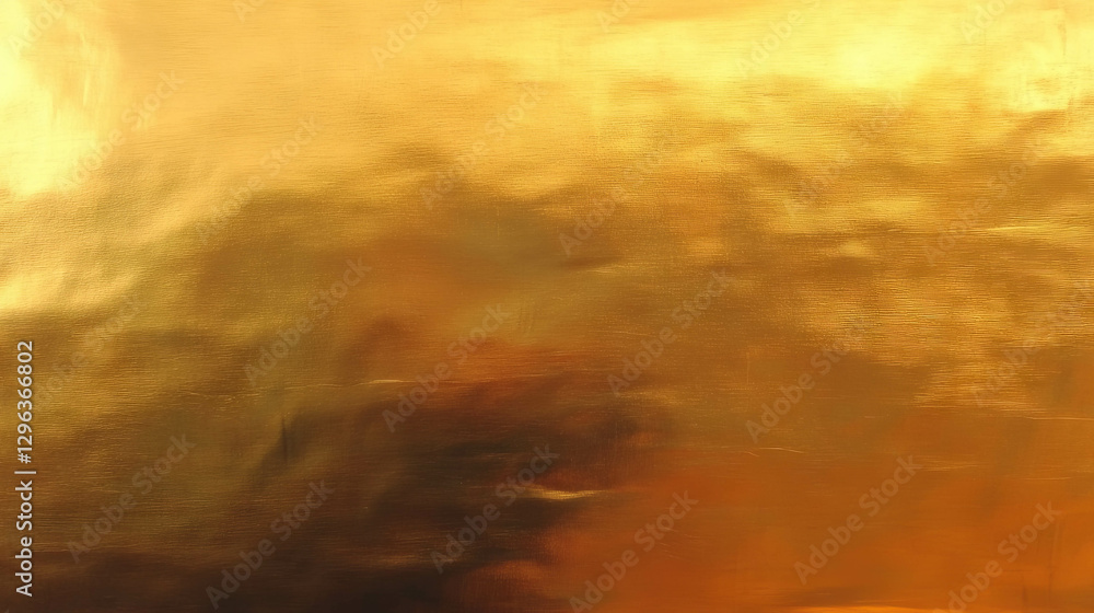 Poster golden leaf texture with shimmering surface for elegant background design
