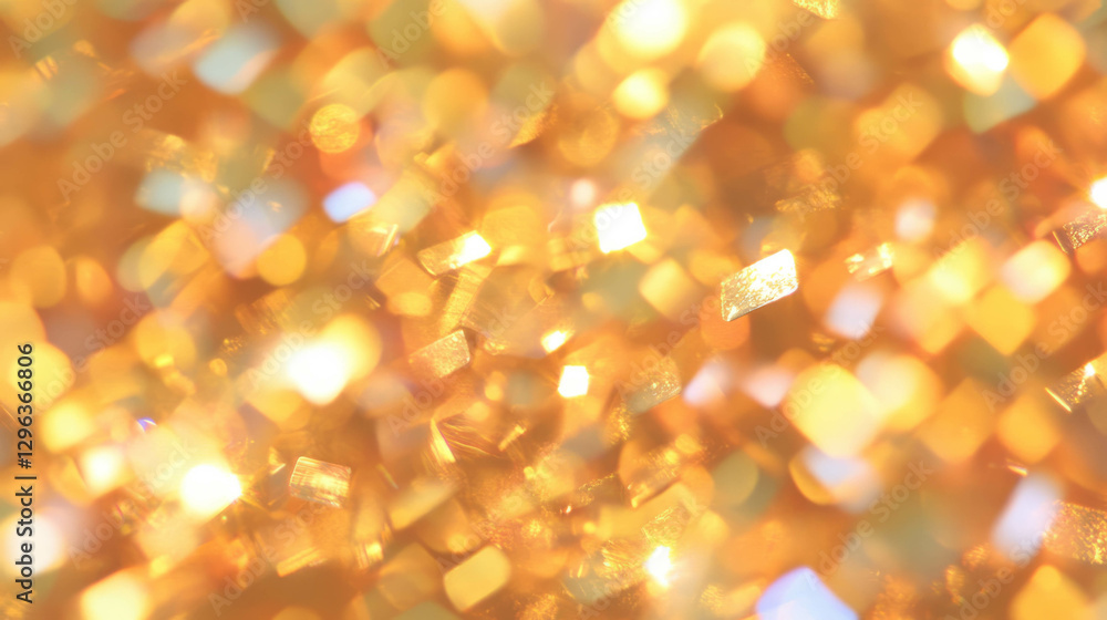 Aufkleber golden mosaic texture with sparkling small tiles for elegant background design