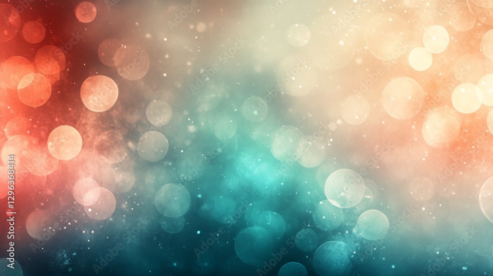 Poster an abstract image showing overlapping bokeh and color gradients