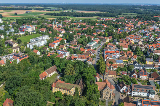 Blick auf das mittelfr&auml;nkische Neuendettelsau im Kreis Ansbach