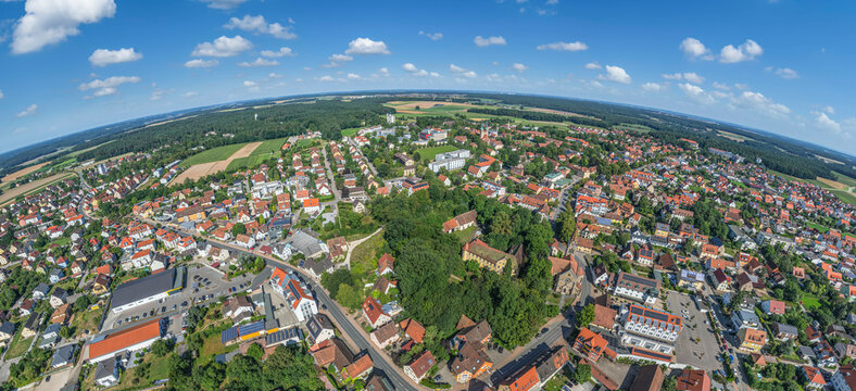 Blick auf das mittelfr&auml;nkische Neuendettelsau im Kreis Ansbach