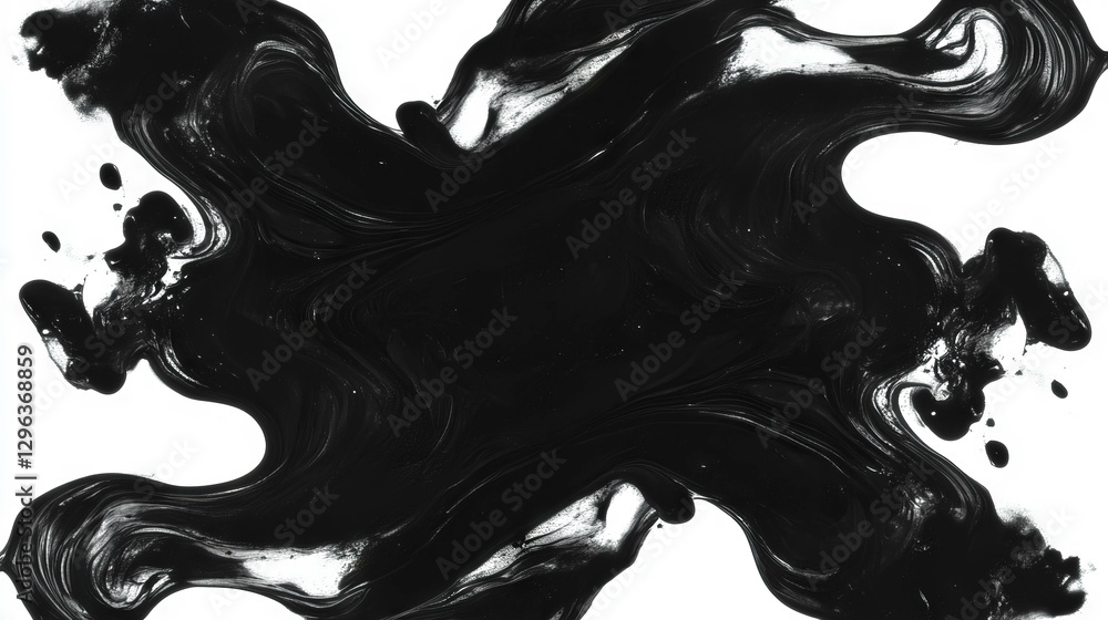 Aufkleber abstract ink blot background with artistic splatters design for creative projects