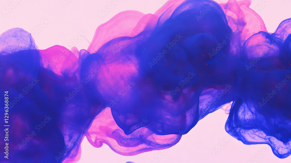 Poster abstract ink blot background with vibrant paint splatters for artistic design