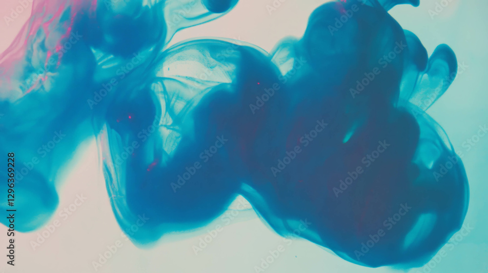 Aufkleber abstract ink blot with watercolor effect on soft background
