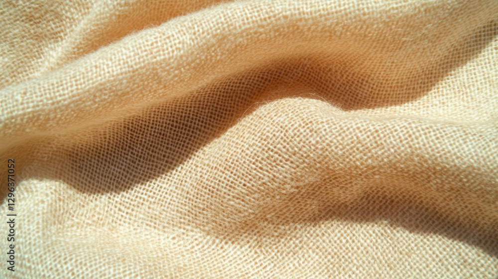Poster Light beige fabric texture with subtle detail for design background