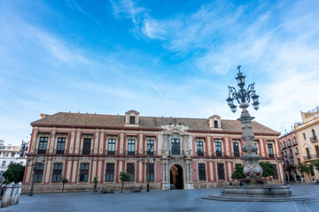 Archbishop's Palace of Seville declared a Historic Artistic Monument in 1969. Andalusia, Spain.