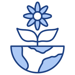 Flora Blue Icon
