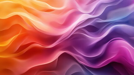 Obraz premium Colorful abstract flowing fabric composed of swirling and vibrant waves