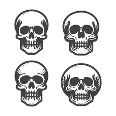 High-quality vector illustration of Skull logo, perfect for creative design, branding, and digital artwork.