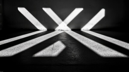 Dramatic Shadows and Light Patterns on Floor