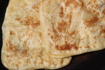 Traditional Moroccan Flatbread called Msemmen