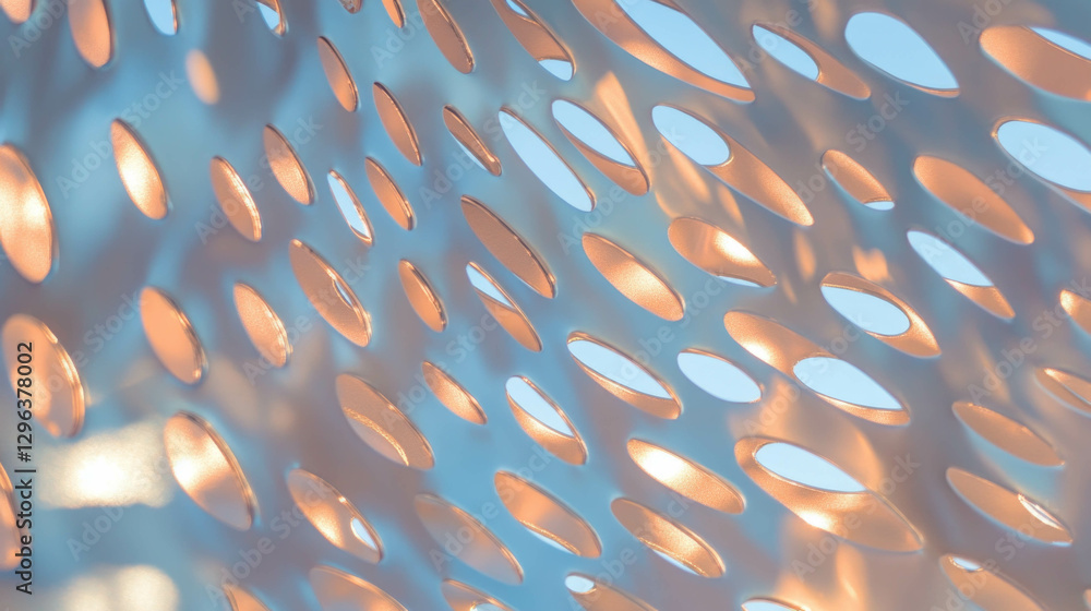 Poster Abstract background featuring metal cutout decorative patterns for creative design projects