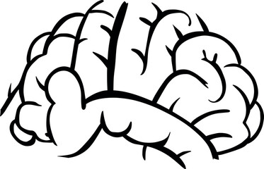 A detailed illustration of the human brain, symbolizing intelligence, creativity, and neural activity. Perfect for educational, medical, and scientific content related to cognition and mental processe